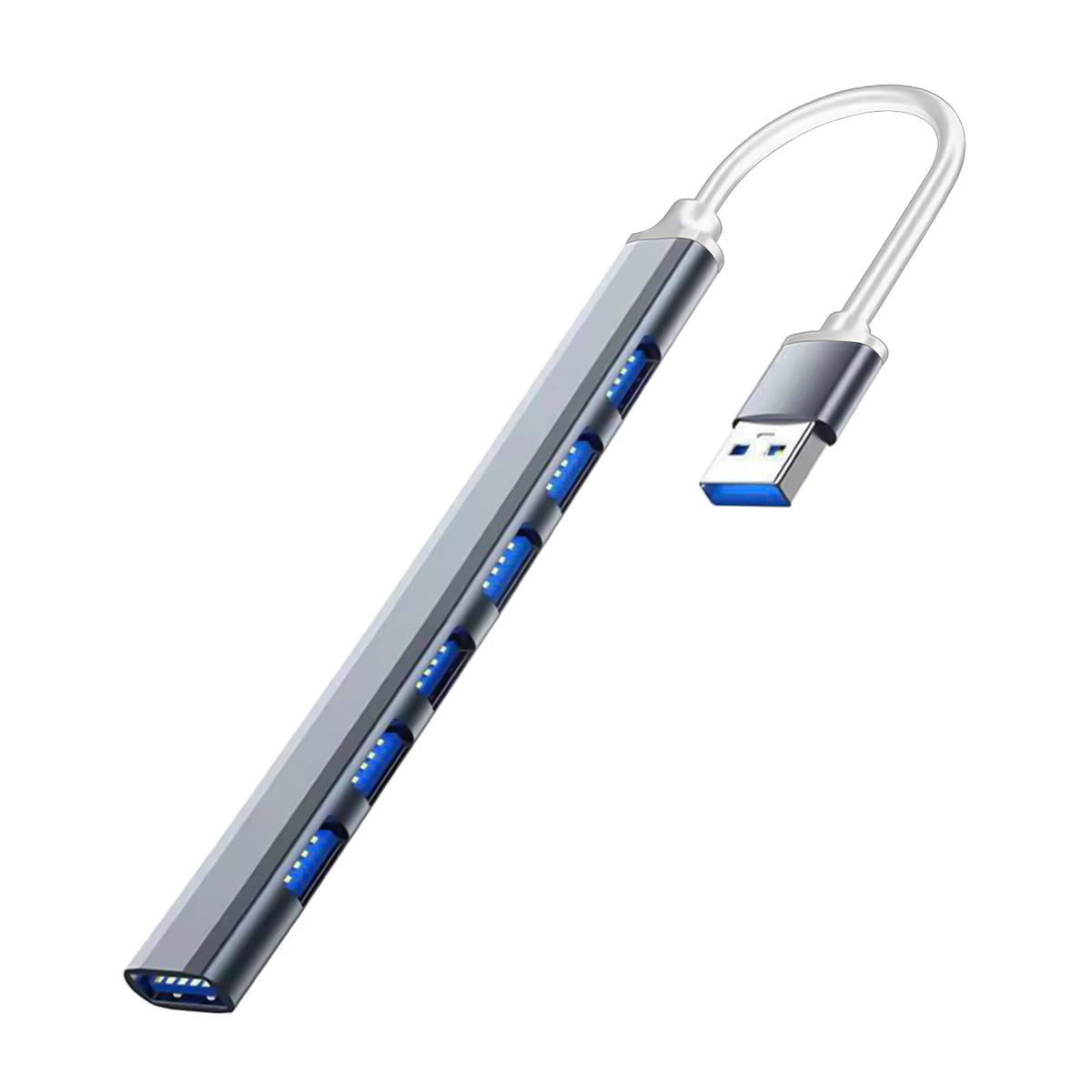 7 Ports USB HUB USB C USB 3.0 HUB 7-in-1 Type C Multi-port USB Splitter OTG Adapter USB Adapter for Macbook Pro Air PC Laptop