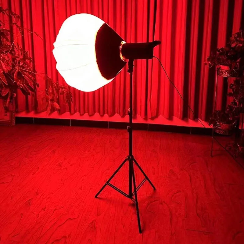 RGB Bowens Mount Softbox Remote Control 100W Lamp Globe Lantern Ball Diffuser Ring Soft Light ModifierFilm-Making Video Shoot