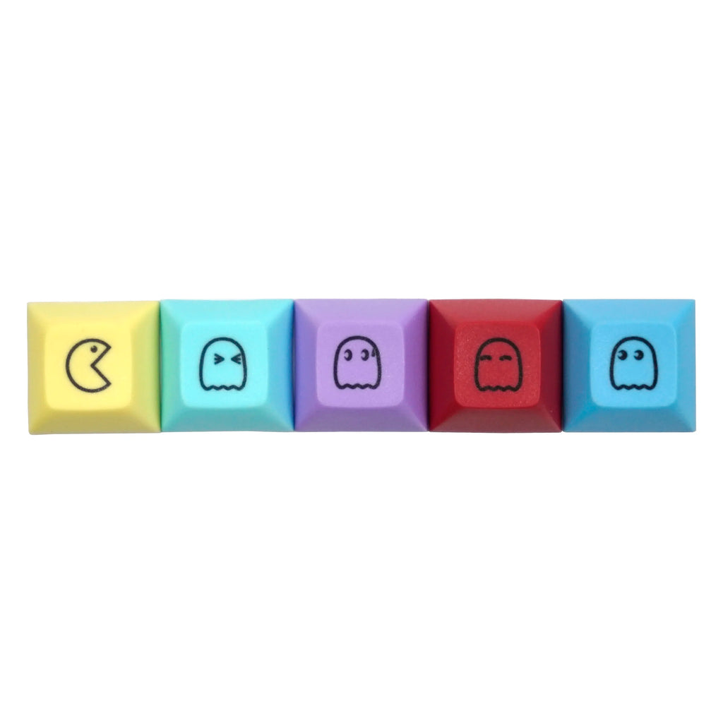 NPKC 5PCS Cute Emoticons Keycaps OEM/DSA Supplementary Keycap PBT Key caps for Mechanical Keyboard Custom DIY Game Key cap