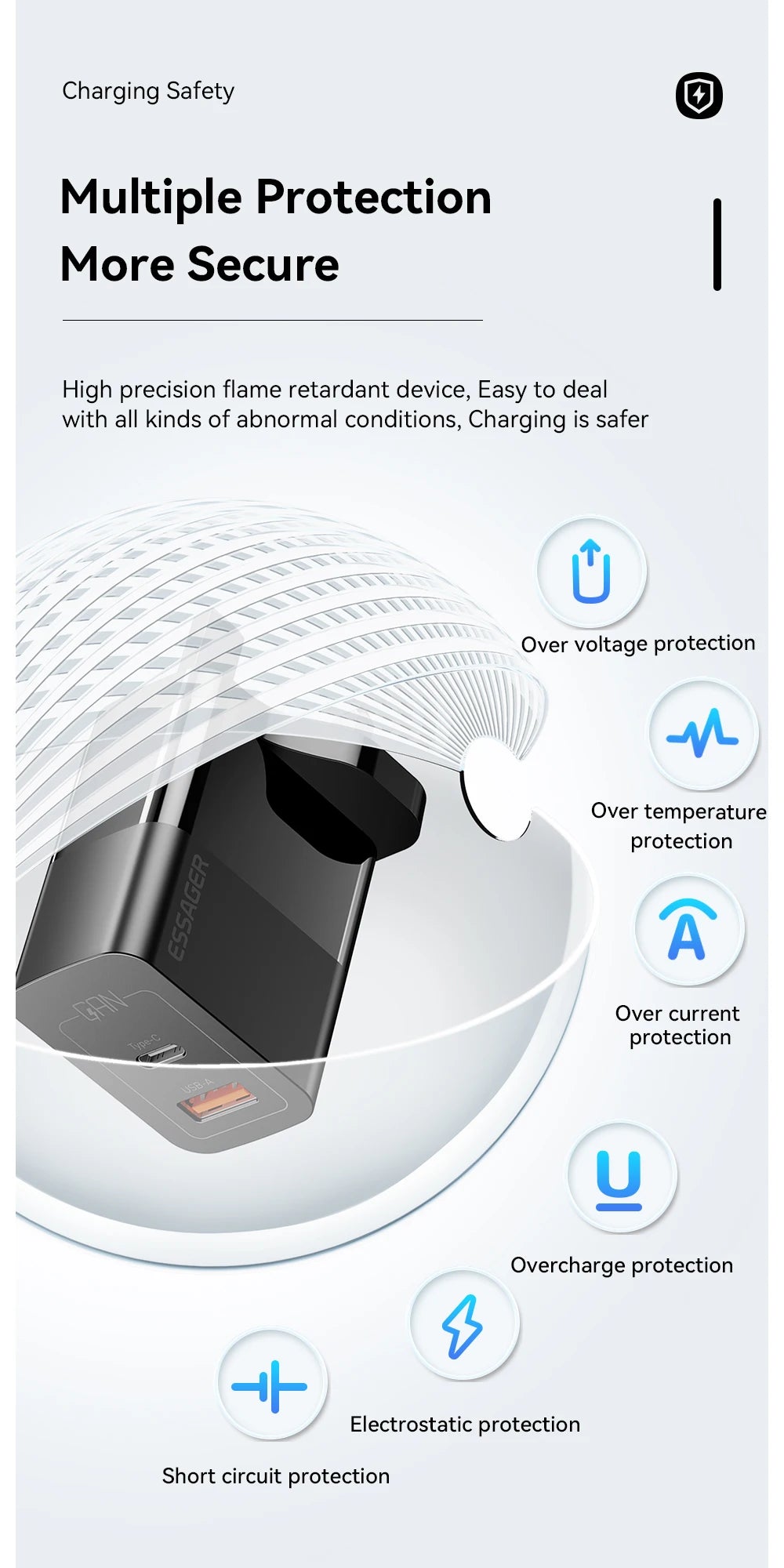 Essager USB C Charger 33W GaN Type C PD Fast Charging For iPhone 14 13 12 11 Pro Max XS 8 P For iPad Pro Air iPad Mini