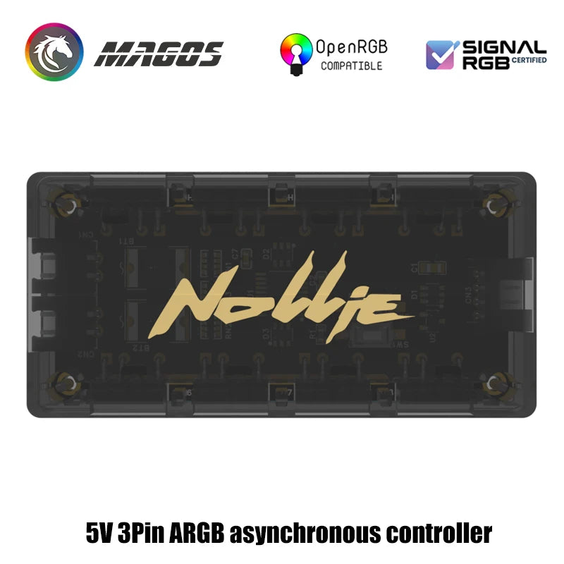Nollie RGB Asynchronous Controller HUB 8/16 Ways Addressable ARGB Splitter Support Software Signal-RGB/OpenRGB Management