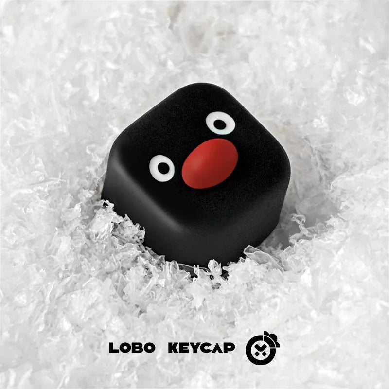 Fun Pingu Key Cap Multiple Expressions Cute Penguin Style Mechanical Keyboard Replace Keycap Resin Material Esc Periphery Gifts