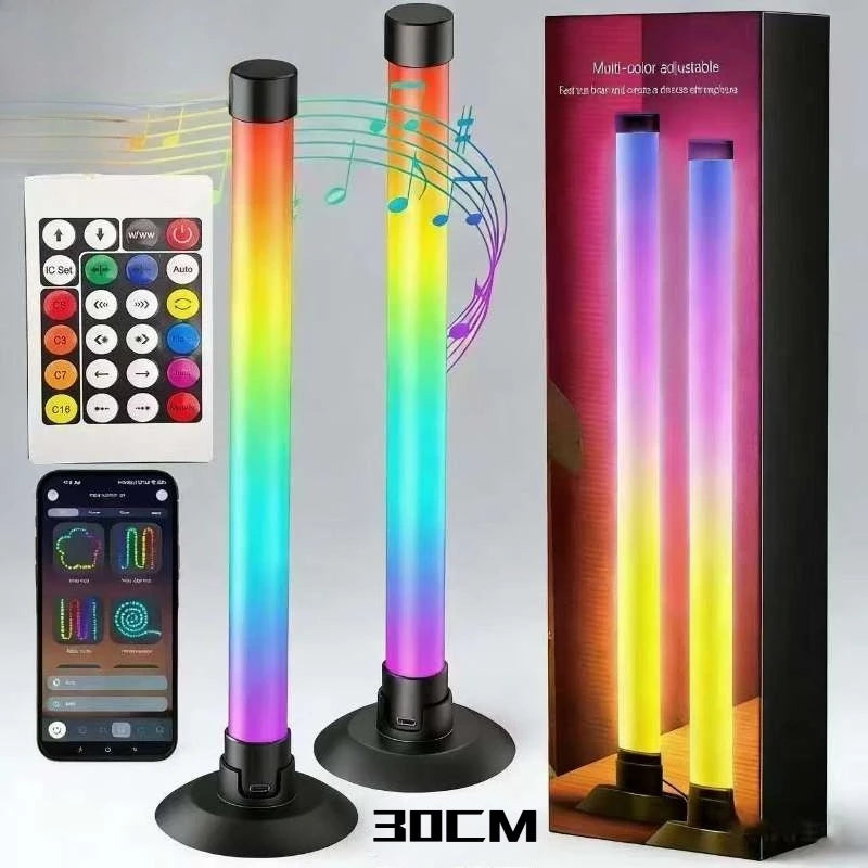 RGB USB LED Light Bar, Smart TV Backlight with Remote APP Control, Music Sync Atmosphere Light for Gaming Room Bedroom