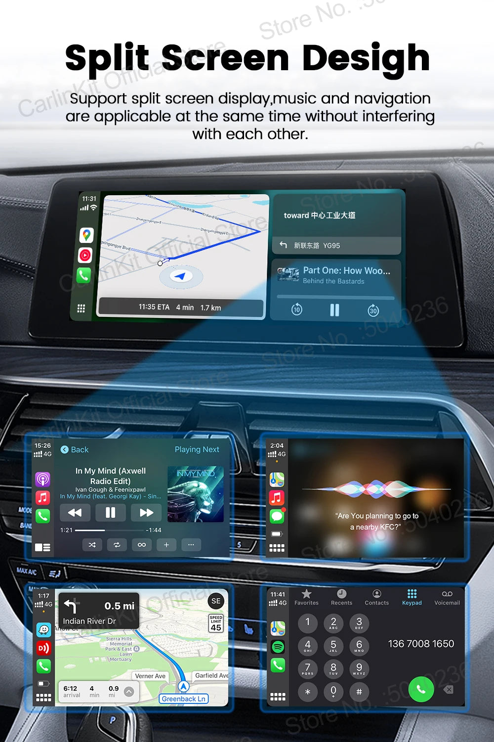 CarlinKit 5.0 Mini Ultra Wireless Adapter Wireless CarPlay Android Auto For OEM Car Plug and Play WiFi Bluetooth Auto Connection