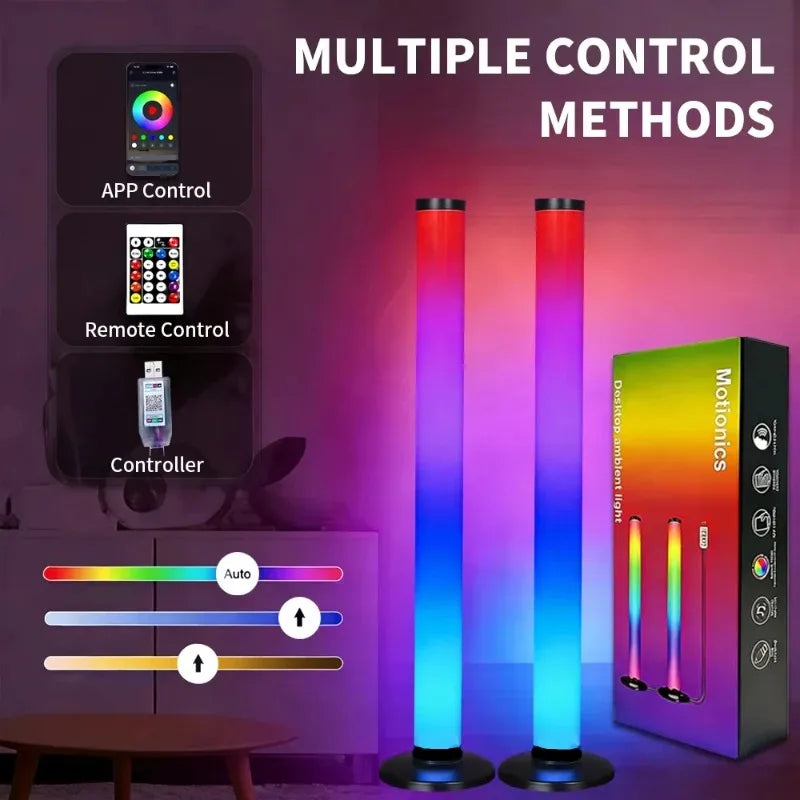 RGB USB LED Light Bar, Smart TV Backlight with Remote APP Control, Music Sync Atmosphere Light for Gaming Room Bedroom