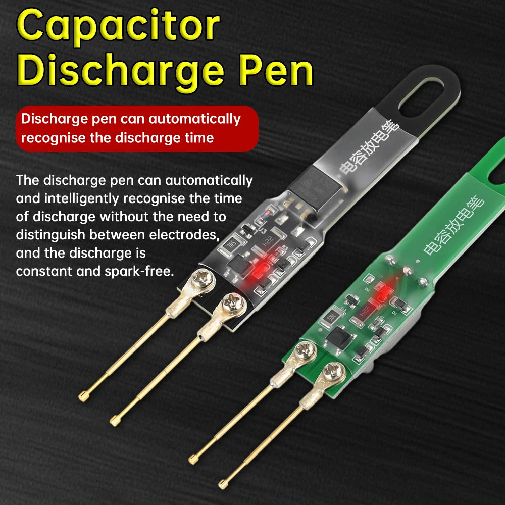1000UF/5000UF Capacitor Discharge Pen, High-Voltage Discharger, Power Supply Repair and Testing Tool, with Indicator Light