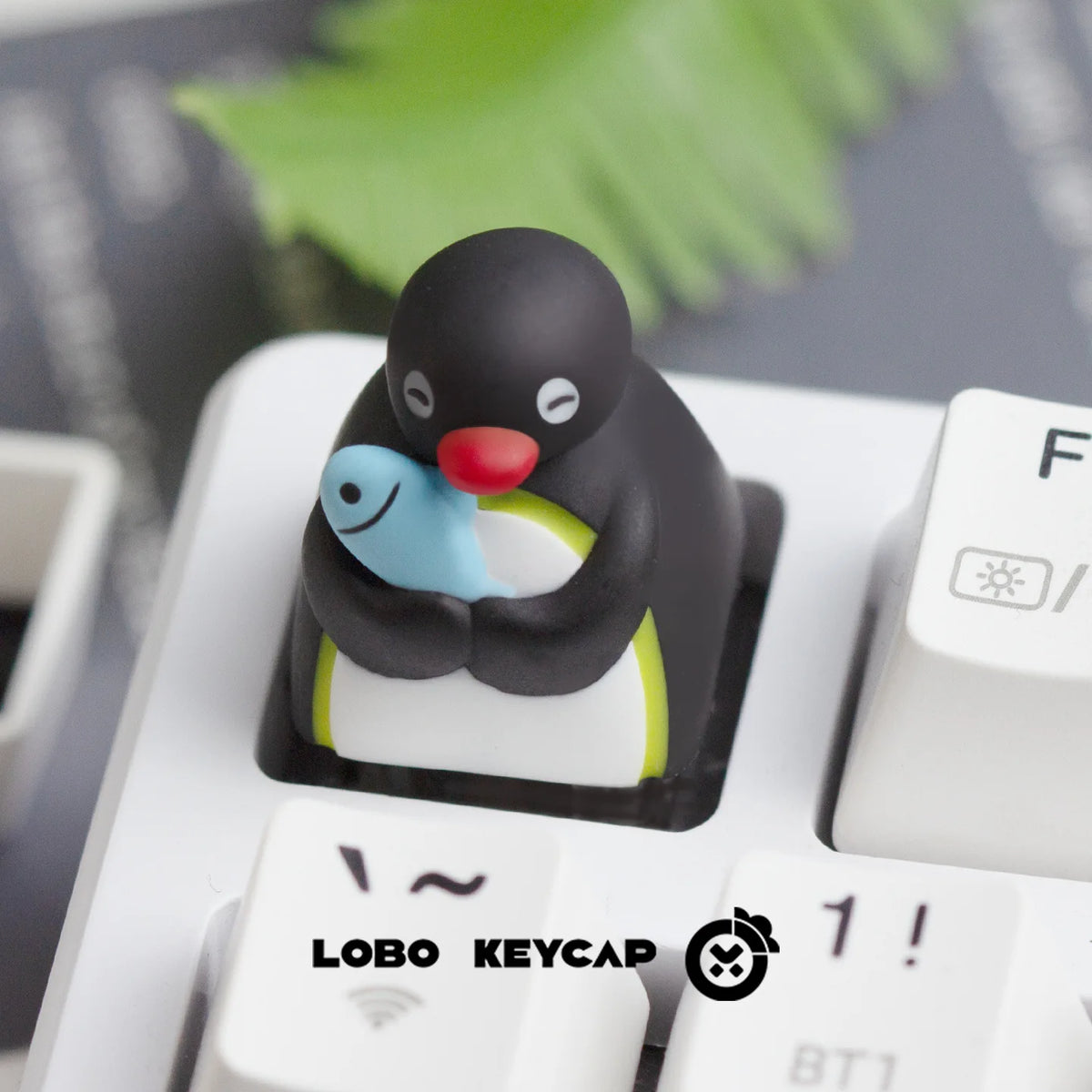 Fun Pingu Key Cap Multiple Expressions Cute Penguin Style Mechanical Keyboard Replace Keycap Resin Material Esc Periphery Gifts