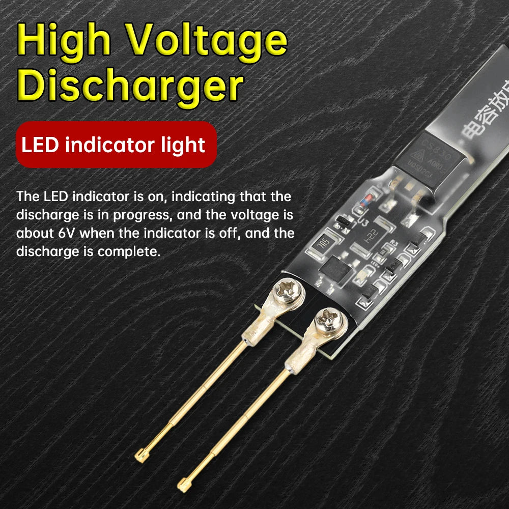1000UF/5000UF Capacitor Discharge Pen, High-Voltage Discharger, Power Supply Repair and Testing Tool, with Indicator Light