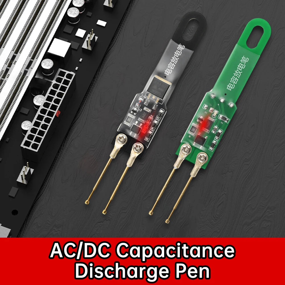 1000UF/5000UF Capacitor Discharge Pen, High-Voltage Discharger, Power Supply Repair and Testing Tool, with Indicator Light