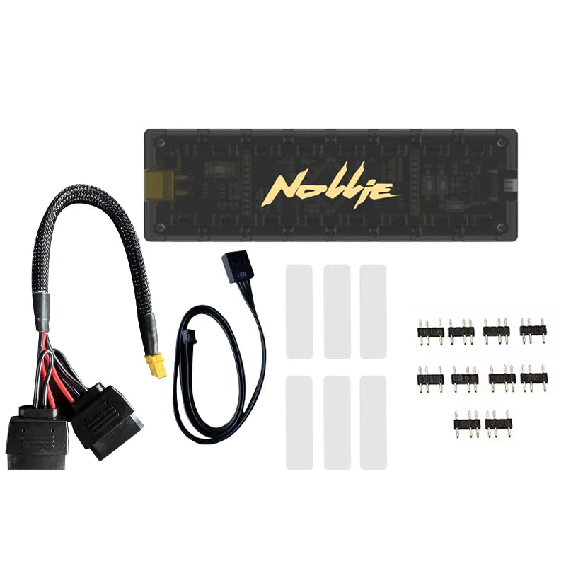 Nollie RGB Asynchronous Controller HUB 8/16 Ways Addressable ARGB Splitter Support Software Signal-RGB/OpenRGB Management