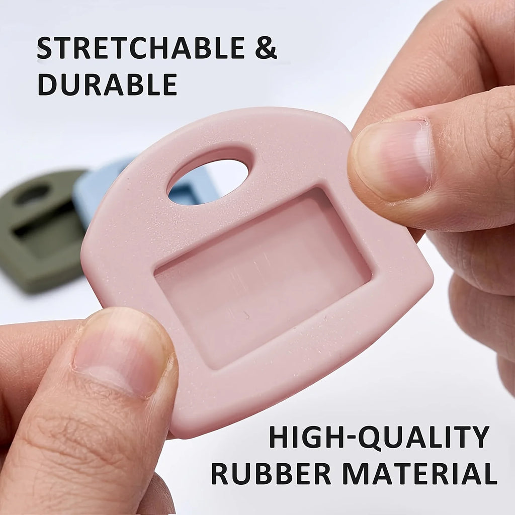 20-piece silicone key caps, in random colors, suitable for household, office and house keys, as a cover for key heads.