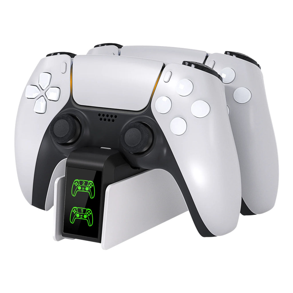 For PS5 Controller Charger DualSense Charging Station Dual Charging Dock Charger Stand for PlayStation5 Wireless Game Controller
