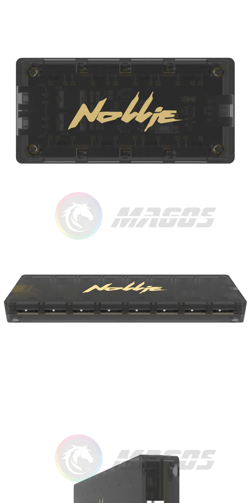 Nollie RGB Asynchronous Controller HUB 8/16 Ways Addressable ARGB Splitter Support Software Signal-RGB/OpenRGB Management