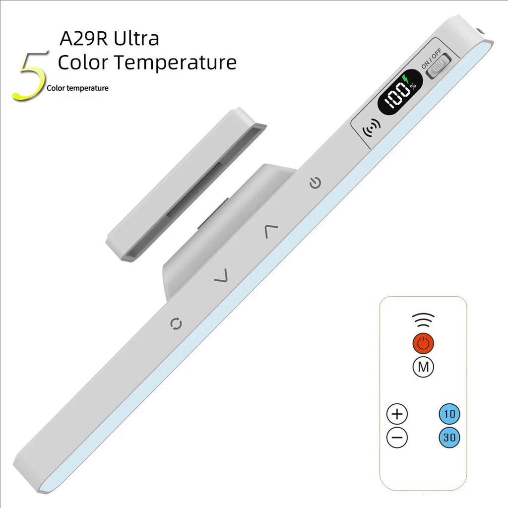 Touch Table Lamp Magnetic Desk Lamp Bulit-in Rechargeable Battery for Reading Cabinet Mirror Bedside Rechargeable Night Lights