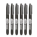 6 PCS Permanent Marker Pen Manga Drawing Markers Black Blue Red Waterproof Ink Sketch Pens Stationery Art School Supplies