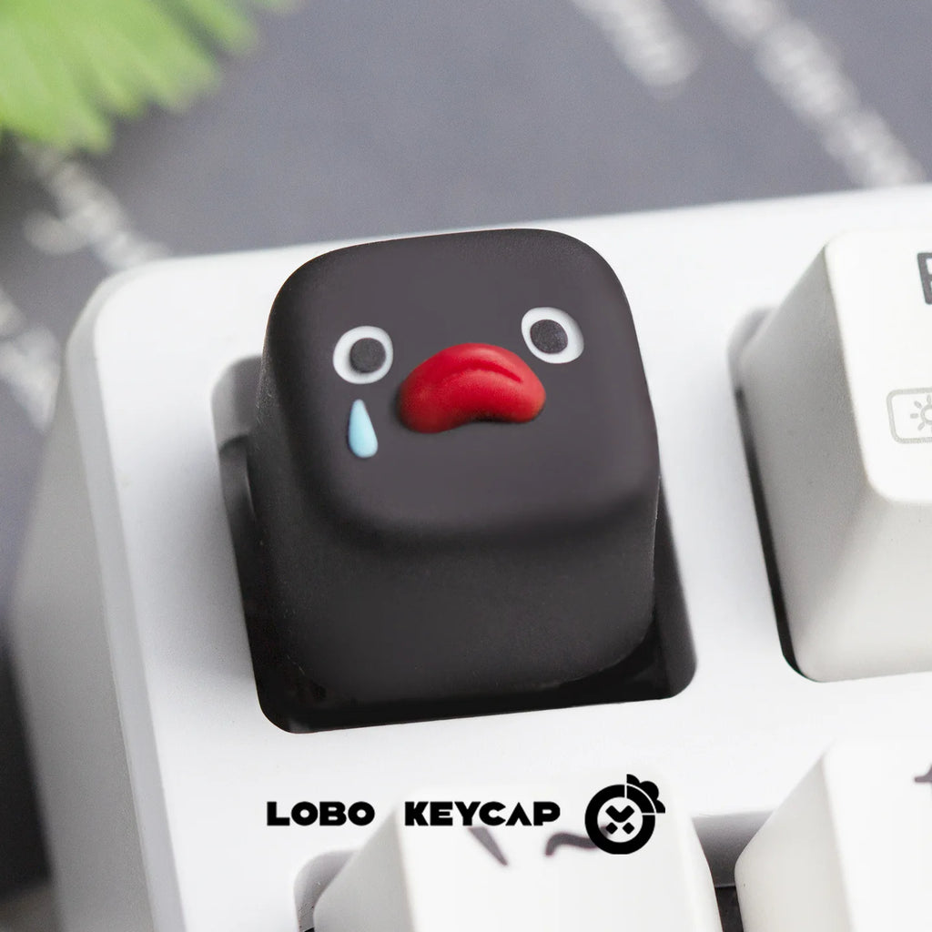 Fun Pingu Key Cap Multiple Expressions Cute Penguin Style Mechanical Keyboard Replace Keycap Resin Material Esc Periphery Gifts