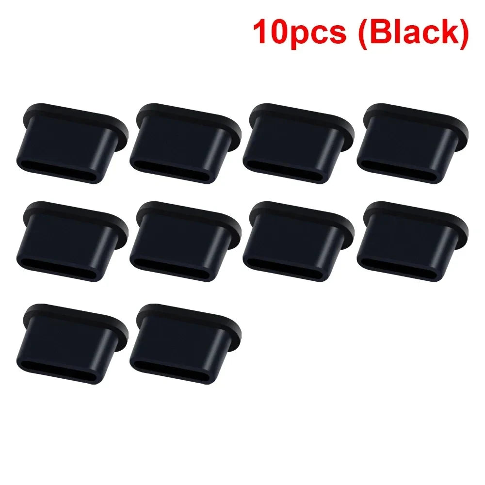 Type-C Anti-Dust Plugs, Silicone Cover & Anti-Lost Stopper for DJI Mini 3 Pro & All Type-C Devices Charging Ports