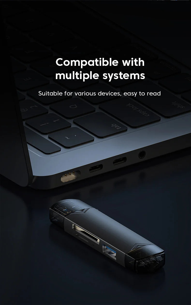 6 in 1 Card Reader USB3.0 to Type C Micro USB Universal OTG Adapter Multifunctional Adapter SD TF High-Speed Transmission