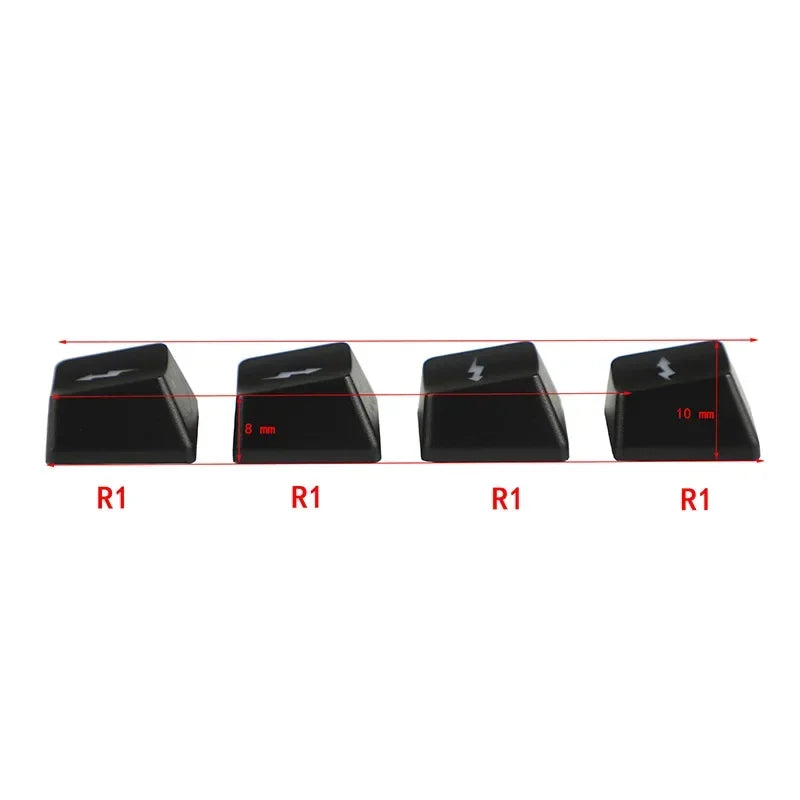 2025 New Cute Emo Keycap Set WASD Arrow Broadside Lighting Key Cap for Mechanical Keyboard Compatible with MX Switch