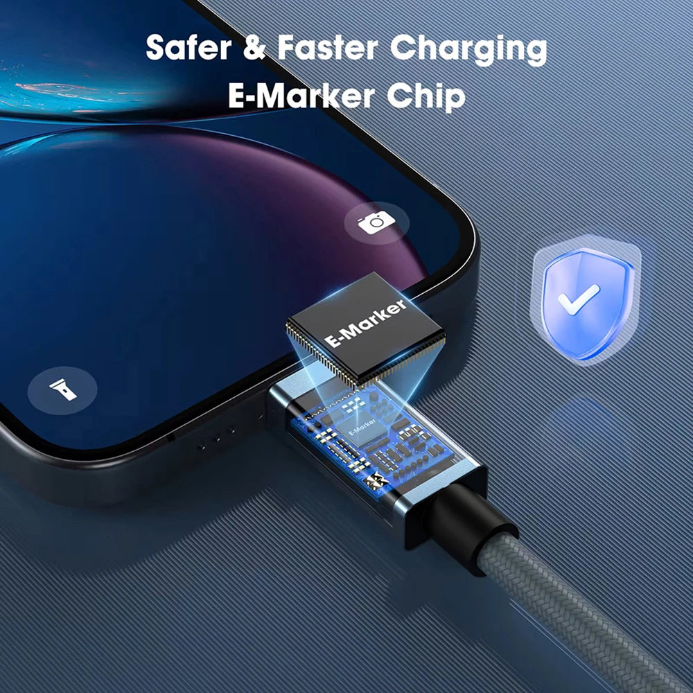 UGOURD USB C Thunderbolt 4 40Gbps USB4 Cable USB Type C to C 240W Fast Charging Cable Thunderbolt3 for EGPU SSD iPad MacBook Air