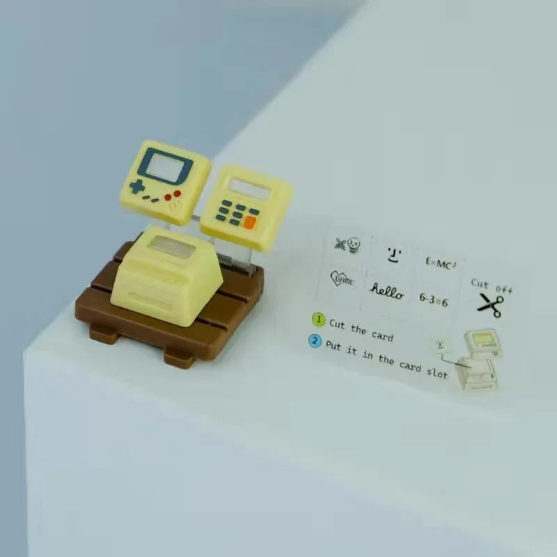 K-04 3-in-1 Creative Retro Transparent Keycap Set for Mechanical Keyboards, Cute Game Console Replacement Keycaps Accessories