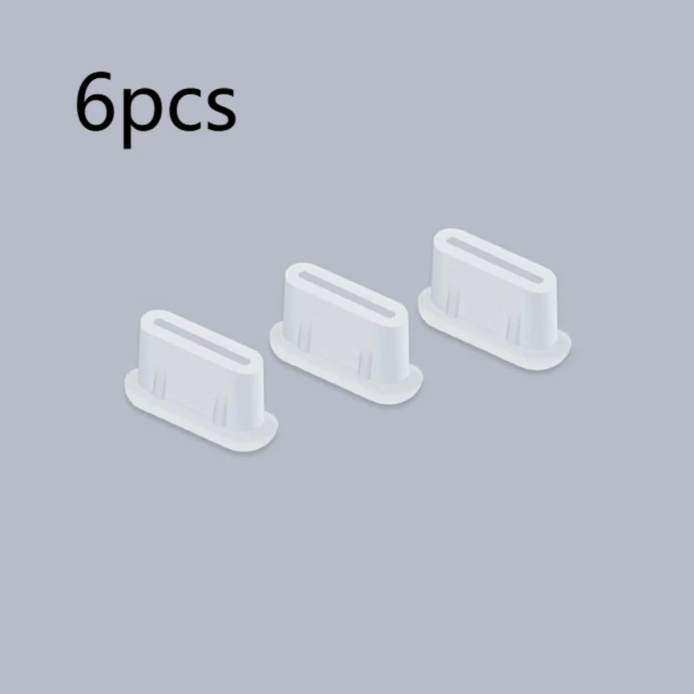 Type-C Anti-Dust Plugs, Silicone Cover & Anti-Lost Stopper for DJI Mini 3 Pro & All Type-C Devices Charging Ports