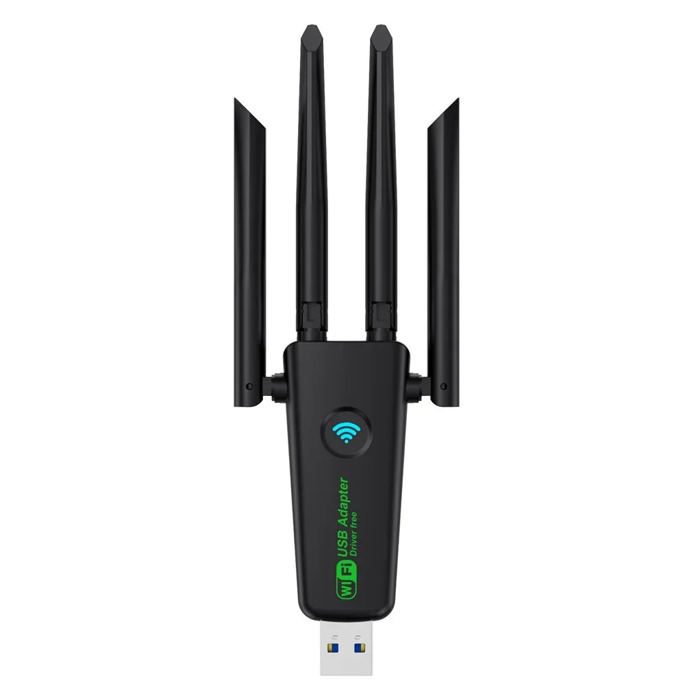 1300Mbps WiFi USB Adapter Dual Band 2.4G/5Ghz Wi-Fi Dongle USB3.0 High-Speed 802.11AC 4-Antennas Wireless Receiver Driver Free