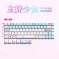 Needy Streamer Overload Rain Themed Anime Cute Keycaps Mechanical Keyboard Custom PBT Keycap PC Gaming Keyboard Accessories Gift