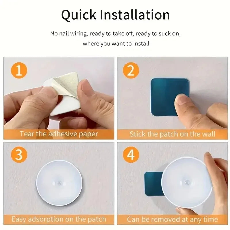 1pc Motion Sensor Night Light - Wireless LED Detector Lamp for Bedroom, Staircase, Closet, and Room Decor-night