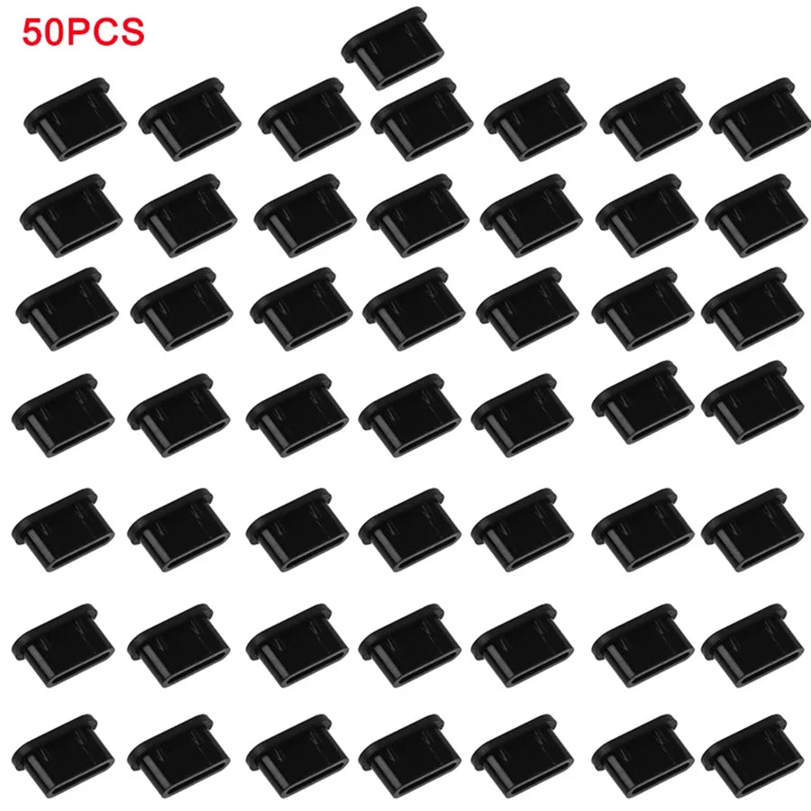 Type-C Anti-Dust Plugs, Silicone Cover & Anti-Lost Stopper for DJI Mini 3 Pro & All Type-C Devices Charging Ports