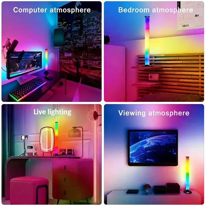 RGB USB LED Light Bar, Smart TV Backlight with Remote APP Control, Music Sync Atmosphere Light for Gaming Room Bedroom