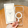 Original For Magsafe Magnetic Wireless Charging Case For iPhone 18 17 Air 16 15 14 13 12 11 Pro Max Plus Mini Clear Back Cover
