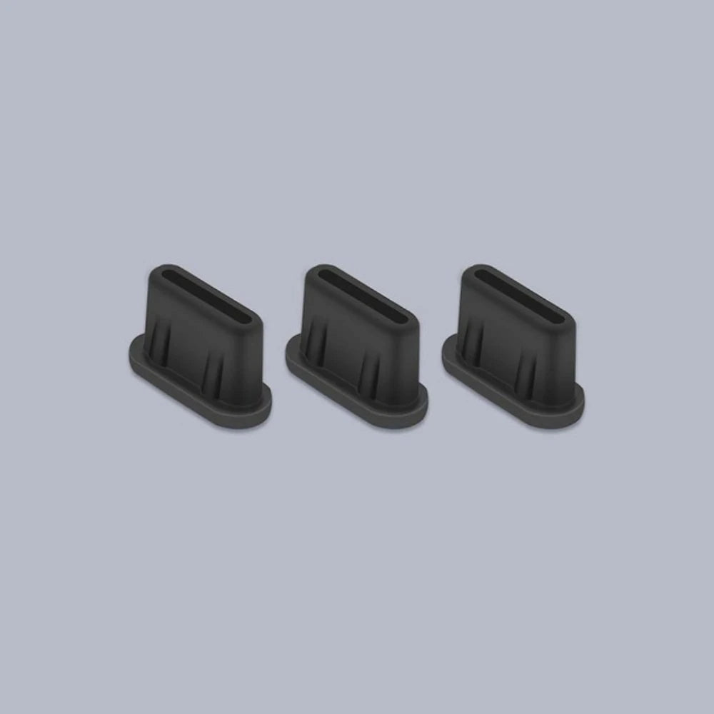 Type-C Anti-Dust Plugs, Silicone Cover & Anti-Lost Stopper for DJI Mini 3 Pro & All Type-C Devices Charging Ports