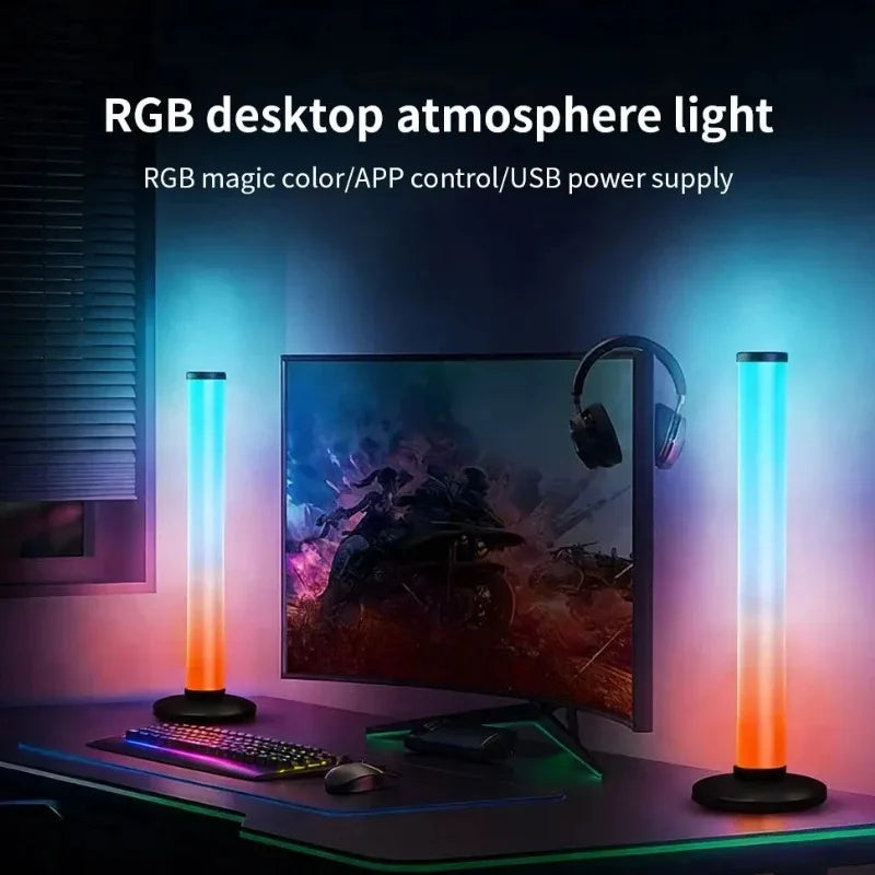 RGB USB LED Light Bar, Smart TV Backlight with Remote APP Control, Music Sync Atmosphere Light for Gaming Room Bedroom