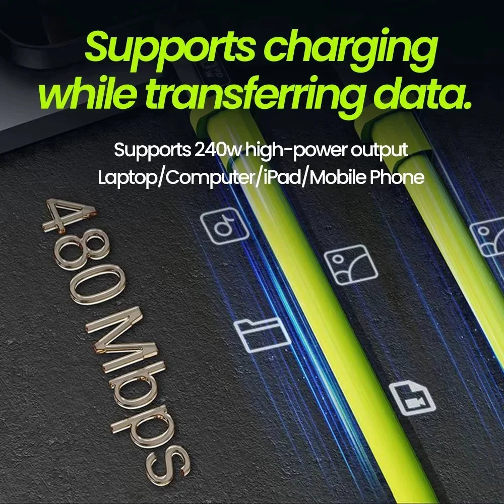 240W GaN USB Mobile Phone Charger Type C Fast Charging Charger Wall Adapter for iPhone Xiaomi Huawei EU/US/UK/KR Plug Cell Phone