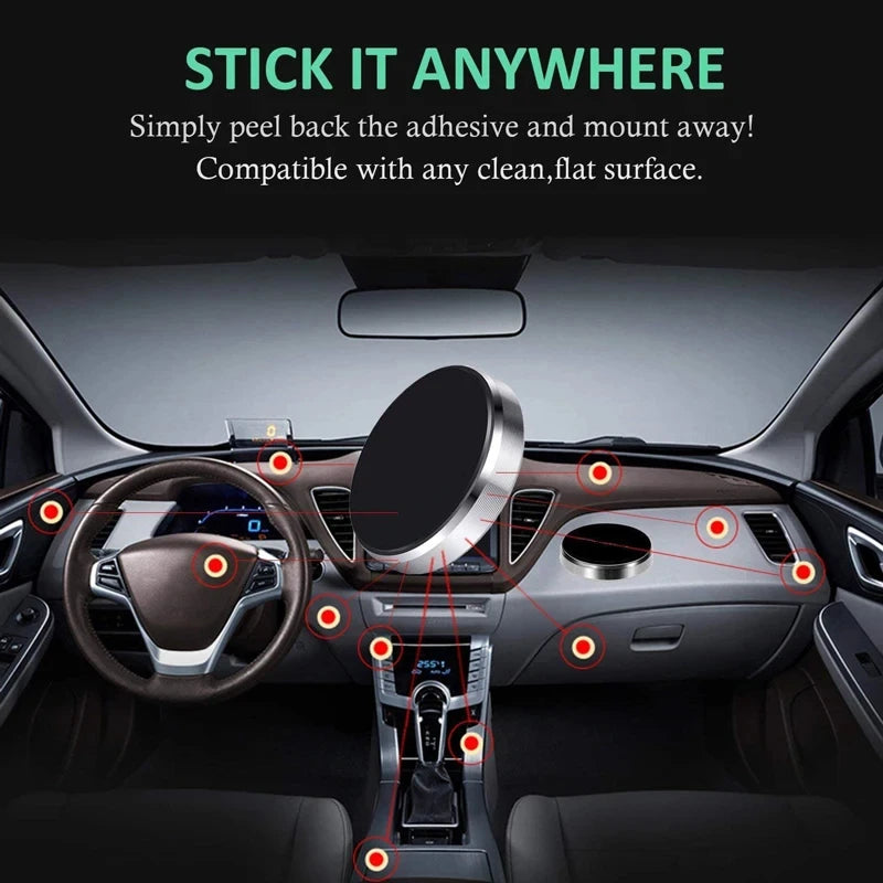 Magnetic Car Phone Holder Universal Car Dashboard Wall Mounted Phone Stand Car Magnet Sticker for iPhone Samsung Xiaomi Huawei