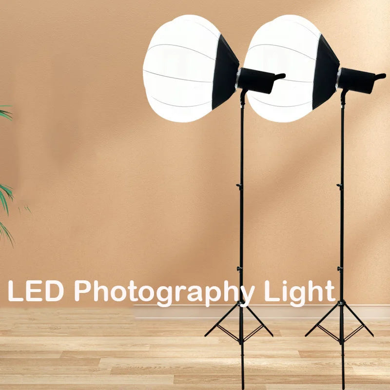 RGB Bowens Mount Softbox Remote Control 100W Lamp Globe Lantern Ball Diffuser Ring Soft Light ModifierFilm-Making Video Shoot