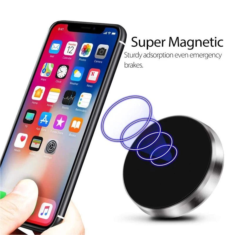 Magnetic Car Phone Holder Universal Car Dashboard Wall Mounted Phone Stand Car Magnet Sticker for iPhone Samsung Xiaomi Huawei