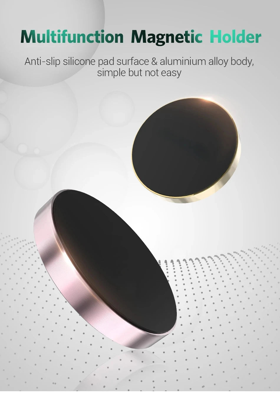 Magnetic Car Phone Holder Universal Car Dashboard Wall Mounted Phone Stand Car Magnet Sticker for iPhone Samsung Xiaomi Huawei
