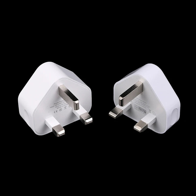 Universal UK Plug 3 Pin Wall Charger Adapter With 1/2 USB Ports Charging For Iphone 11 For Huawei Charging Charger