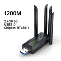 1300Mbps WiFi USB Adapter Dual Band 2.4G/5Ghz Wi-Fi Dongle USB3.0 High-Speed 802.11AC 4-Antennas Wireless Receiver Driver Free