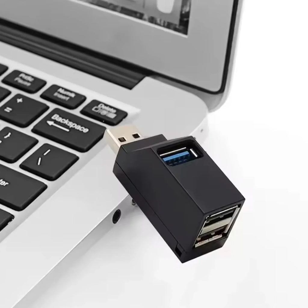 USB 3.0 HUB Adapter Extender Mini Splitter Box 1 to 3 Ports High Speed USB 2.0 For PC Laptop U Disk Card Reader
