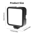 RGB LED Video Light for Camera, 360° Full Color Fill Light with Remote Control, Rechargeable Portable RGB Panel for Photography,