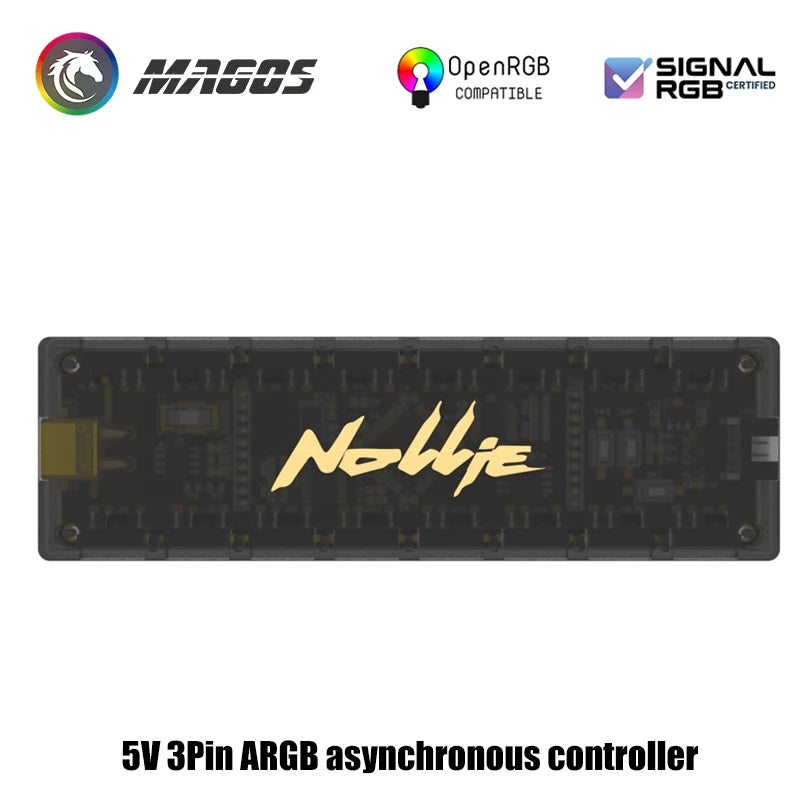 Nollie RGB Asynchronous Controller HUB 8/16 Ways Addressable ARGB Splitter Support Software Signal-RGB/OpenRGB Management