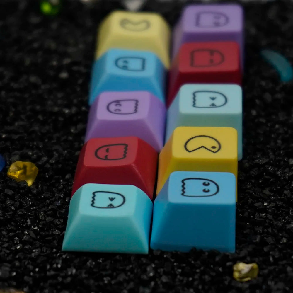 NPKC 5PCS Cute Emoticons Keycaps OEM/DSA Supplementary Keycap PBT Key caps for Mechanical Keyboard Custom DIY Game Key cap