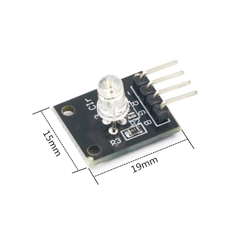 RGB full color LED module 10mm high brightness full color LED electronic building block compatible with Raspberry Pi/Arduino