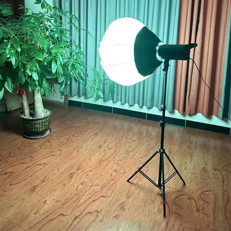 RGB Bowens Mount Softbox Remote Control 100W Lamp Globe Lantern Ball Diffuser Ring Soft Light ModifierFilm-Making Video Shoot