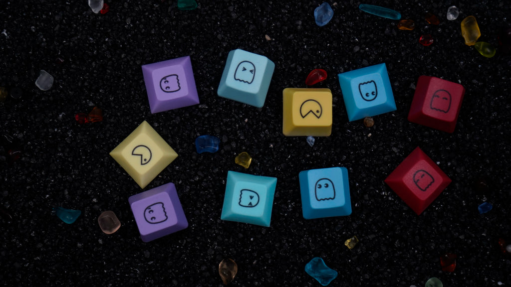 NPKC 5PCS Cute Emoticons Keycaps OEM/DSA Supplementary Keycap PBT Key caps for Mechanical Keyboard Custom DIY Game Key cap