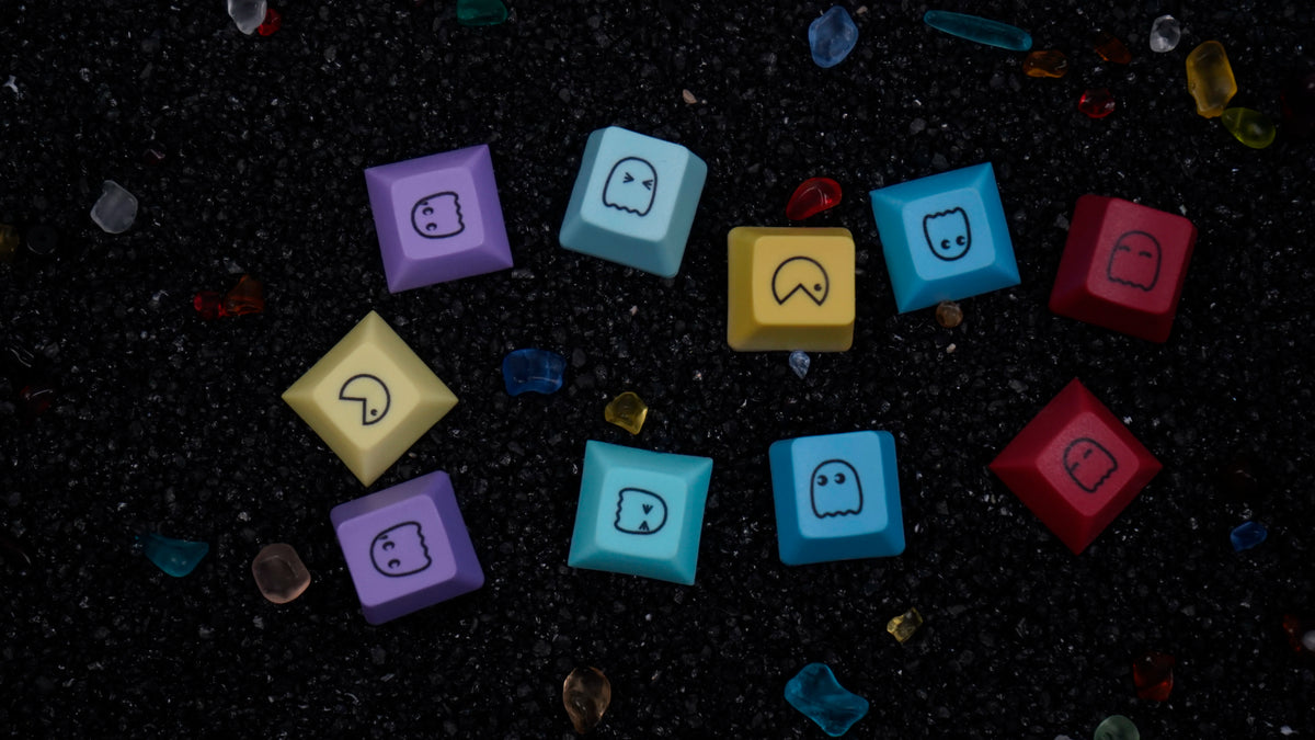 NPKC 5PCS Cute Emoticons Keycaps OEM/DSA Supplementary Keycap PBT Key caps for Mechanical Keyboard Custom DIY Game Key cap